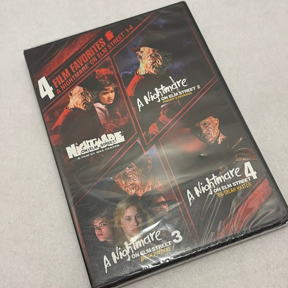 A Nightmare on Elm Street 4 Film Favorites DVD Set Freddy Krueger Movies 1-4 New